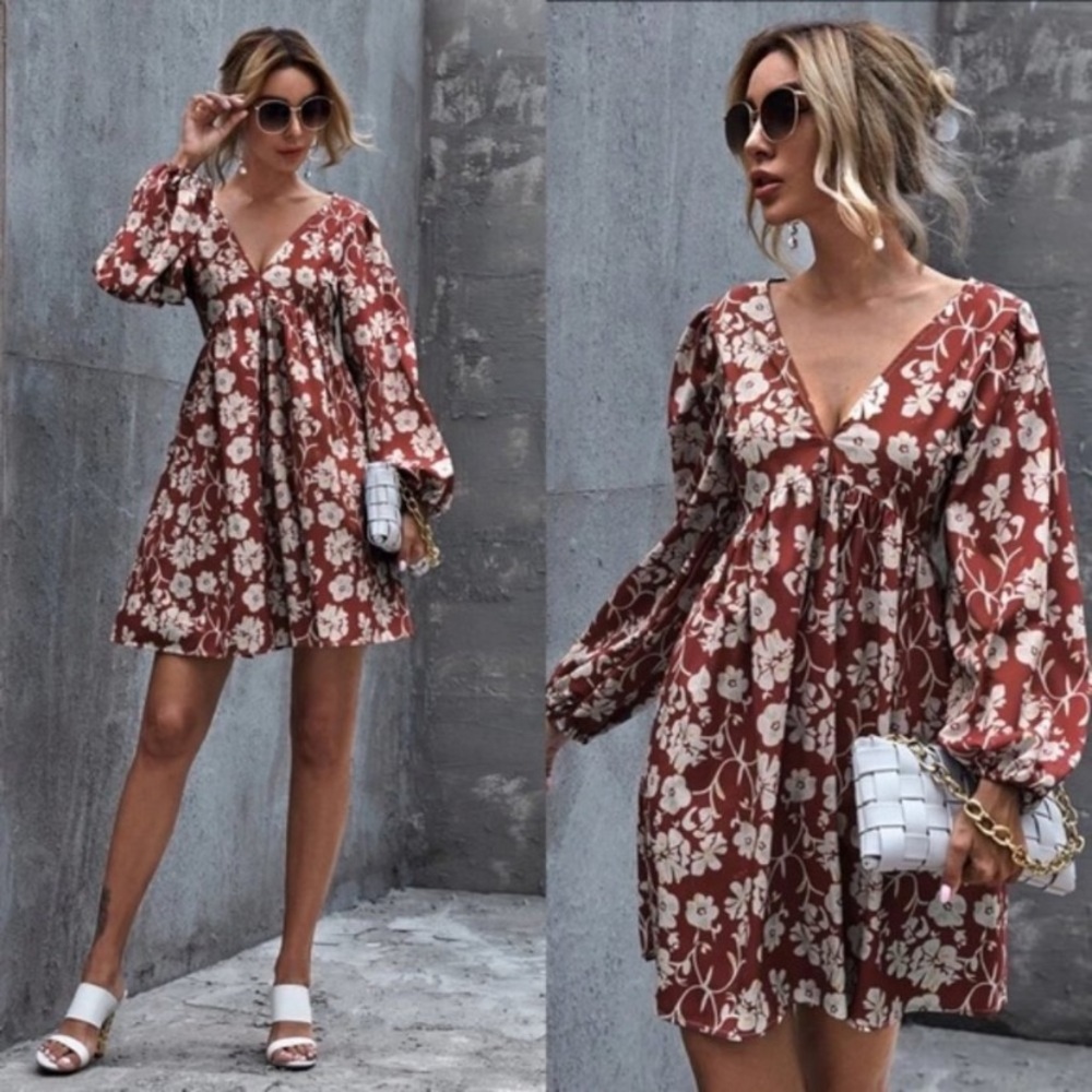 Beautiful floral print dress